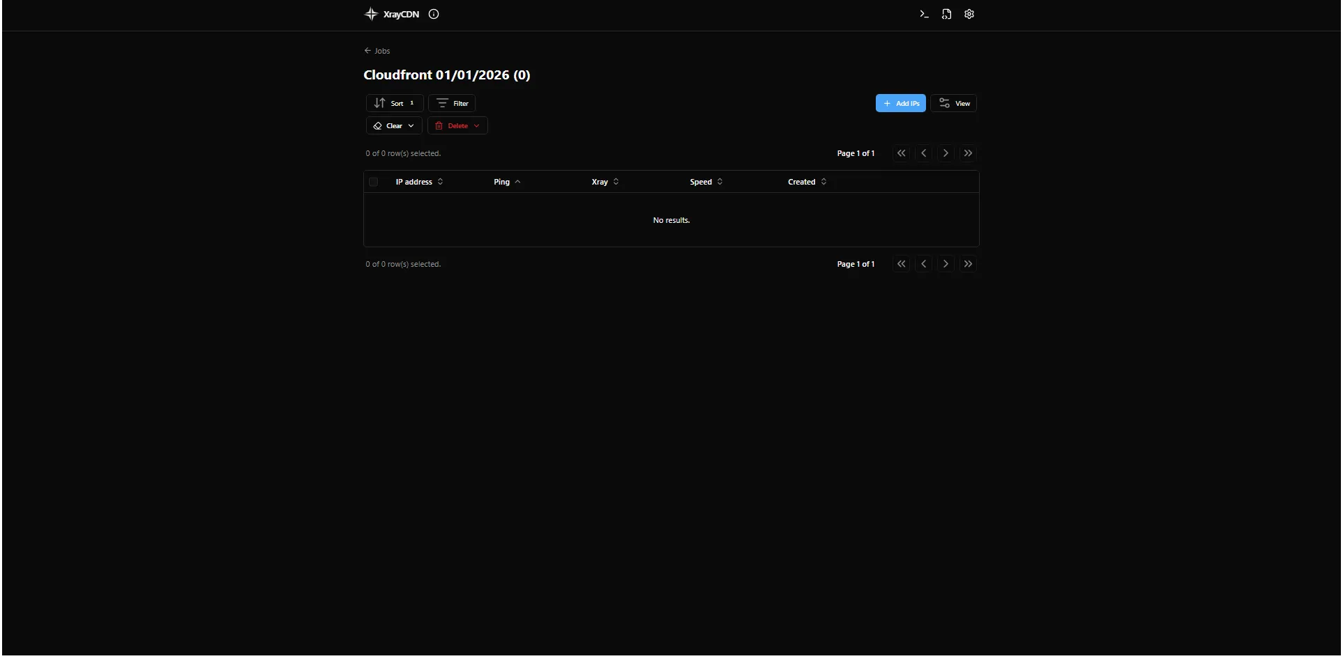 Create job - confirm name and create