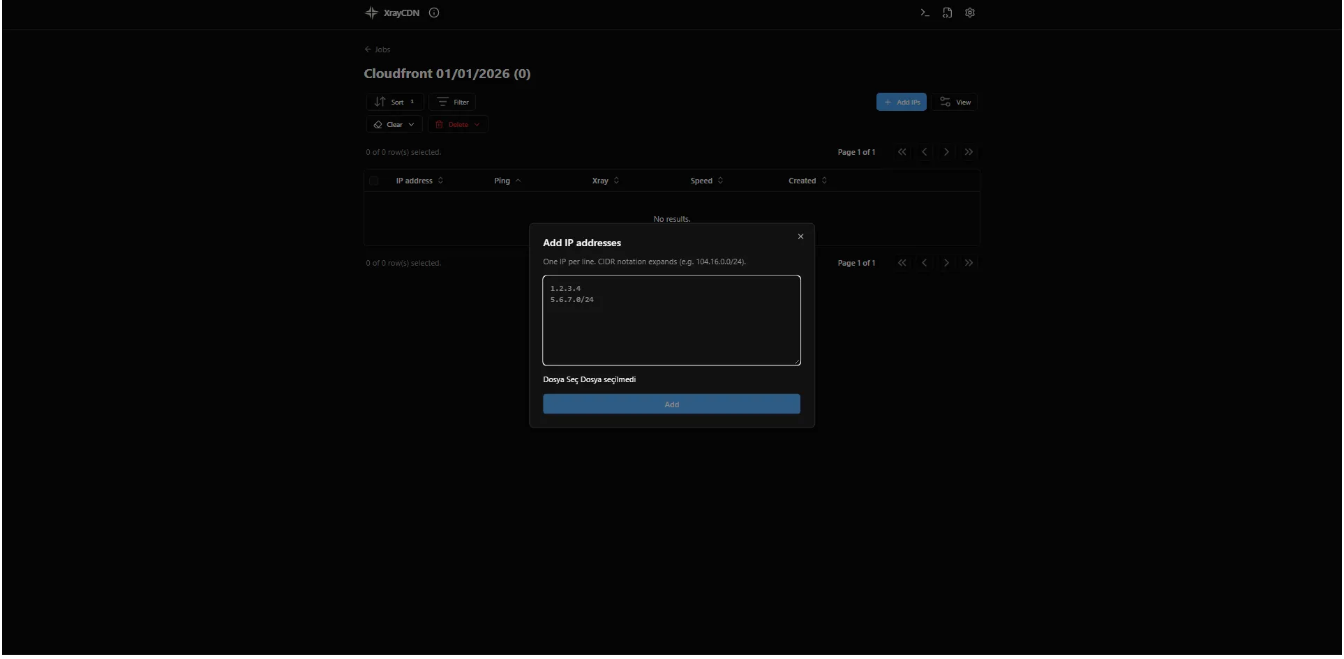 Import IPs